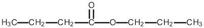 A molecule has the condensed formula C H 3 C H 2 C H 2 C O O C H 2 C H 2 C H 3.