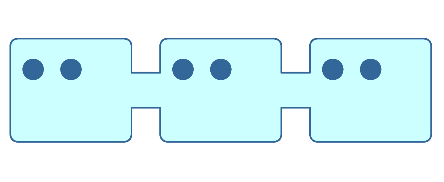 There are two particles in each container.